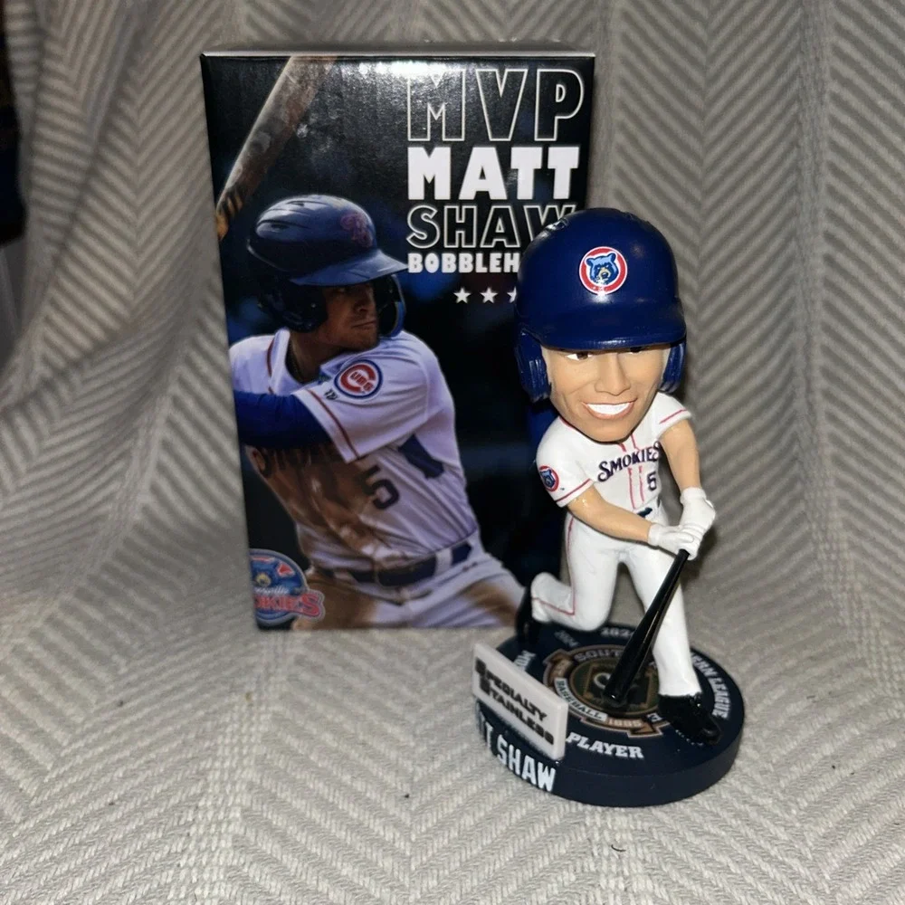 Matt Shaw MVP Smokies Bobblehead 6/1/25‎ Limited Edition NIB